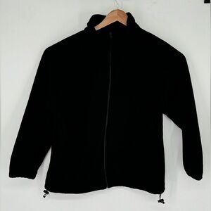 Bass Pro Shops Jacket Mens XL Black Fleece Long Sleeve Full Zip Casual Q0